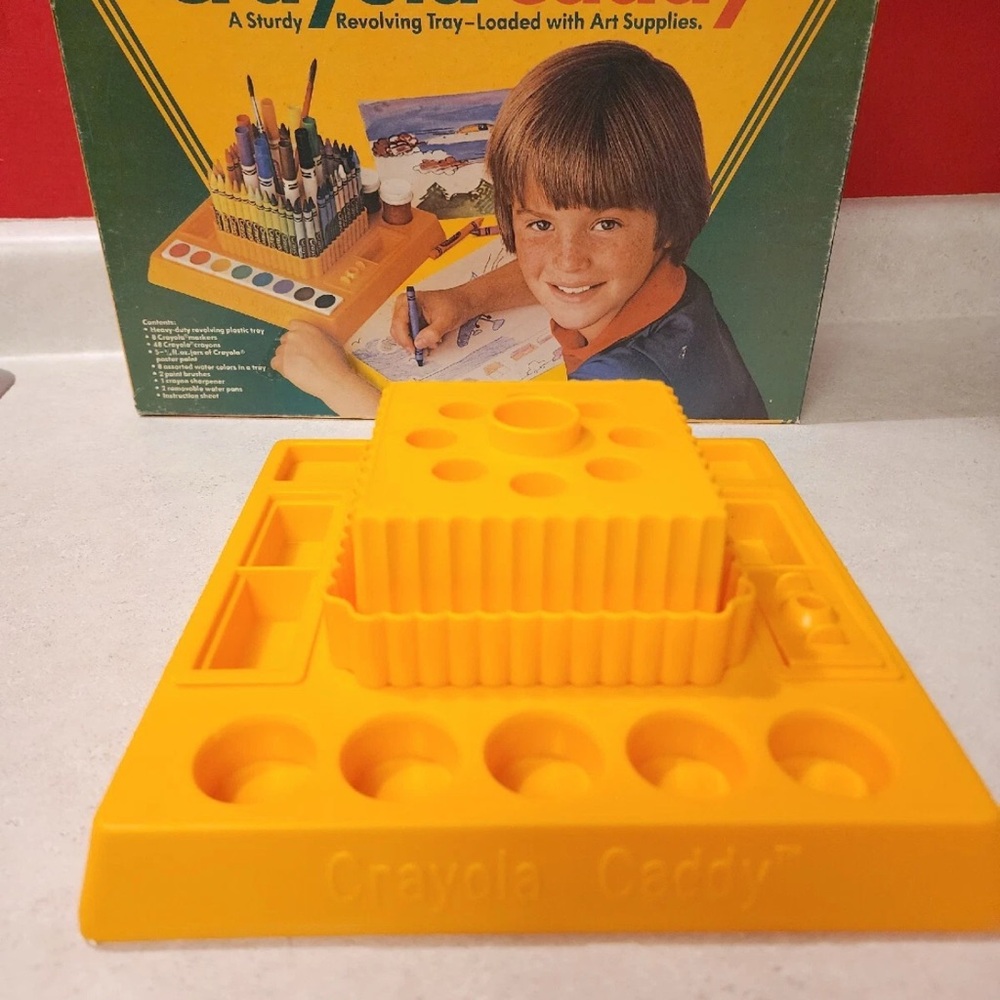 Vintage Crayola Revolving Caddy